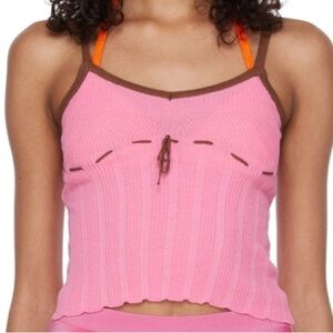 Gimaguas Mola Pink Fine-Knit Tank